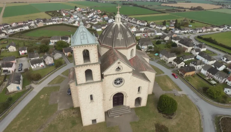 Église vue du ciel : patrimoine, symbolique et splendeurs aériennes