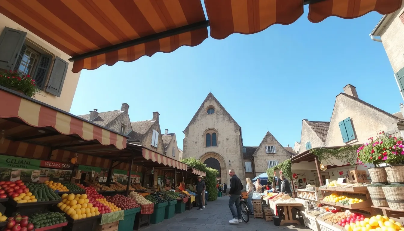 marché cordes sur ciel