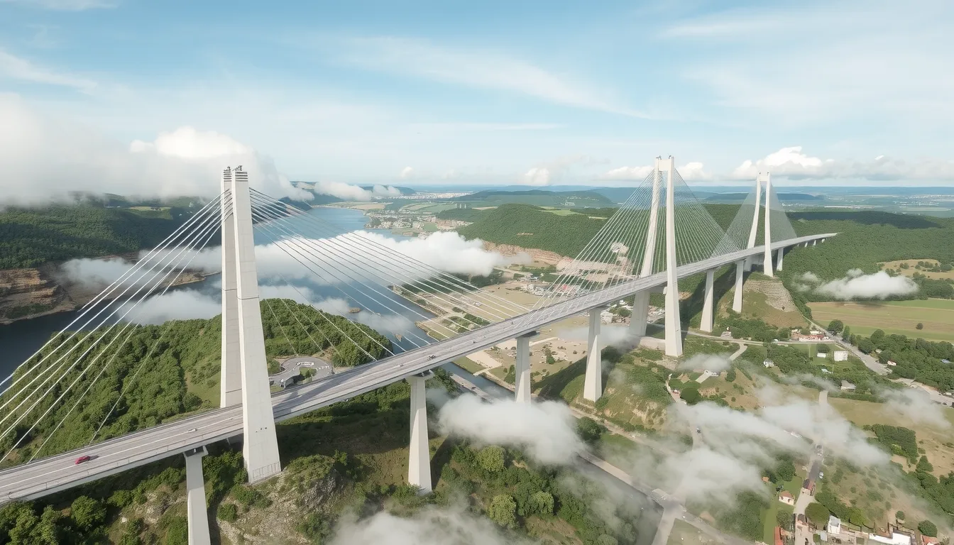 construction du pont de millau