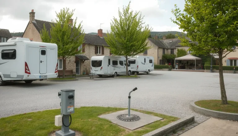 Aire de camping-cars de Laissac : capacités, tarifs, accès et services pratiques